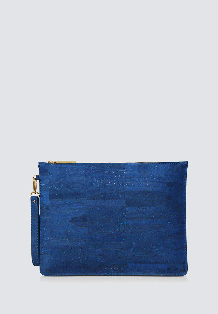 DELTA Handcrafted Cork Vegan Large Clutch Pouch | Navy