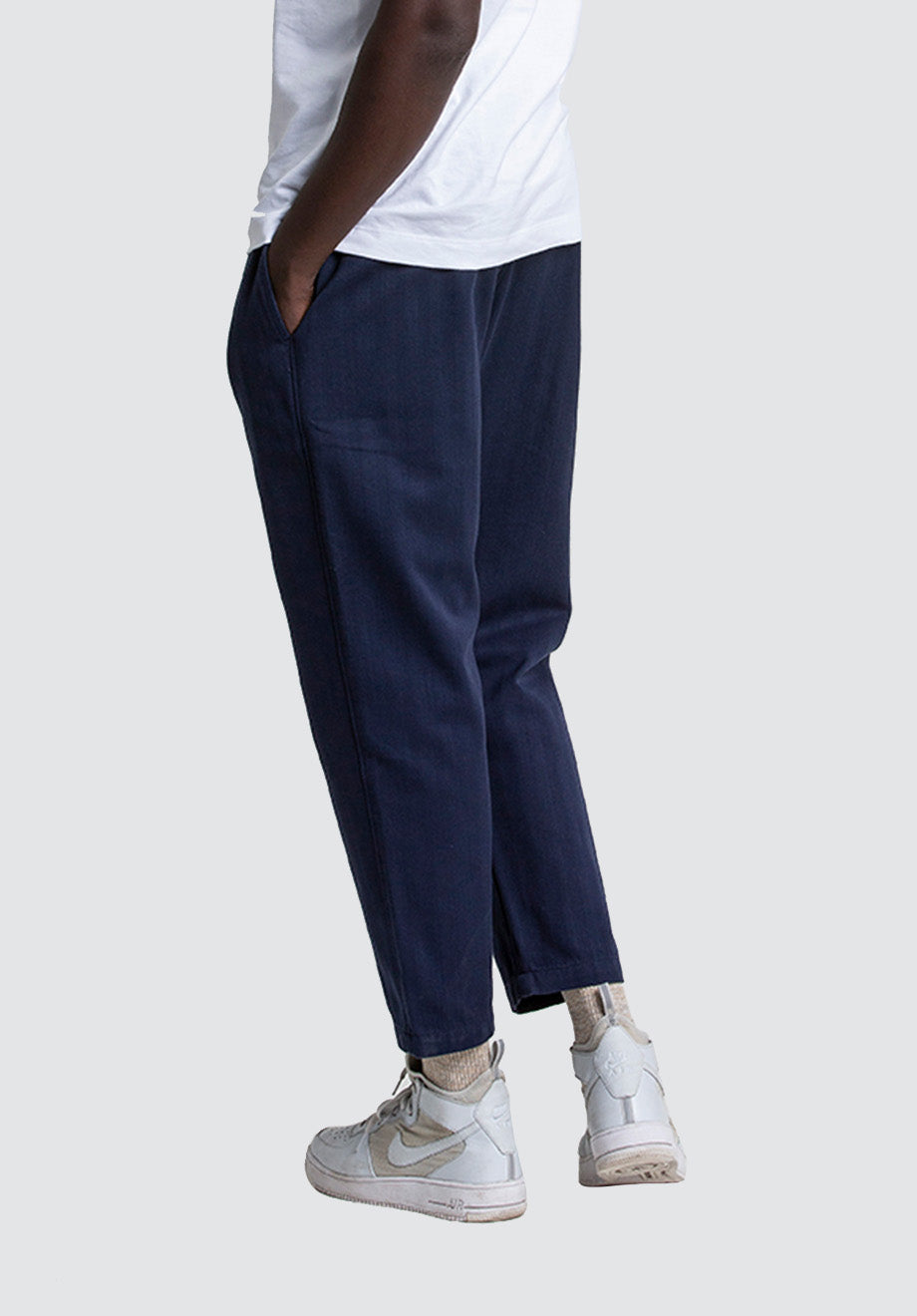 Cotton Weekend Trouser | Black Iris (Navy)