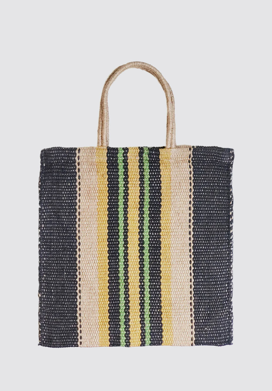 Dora Jute Tote Bag | Multi Navy