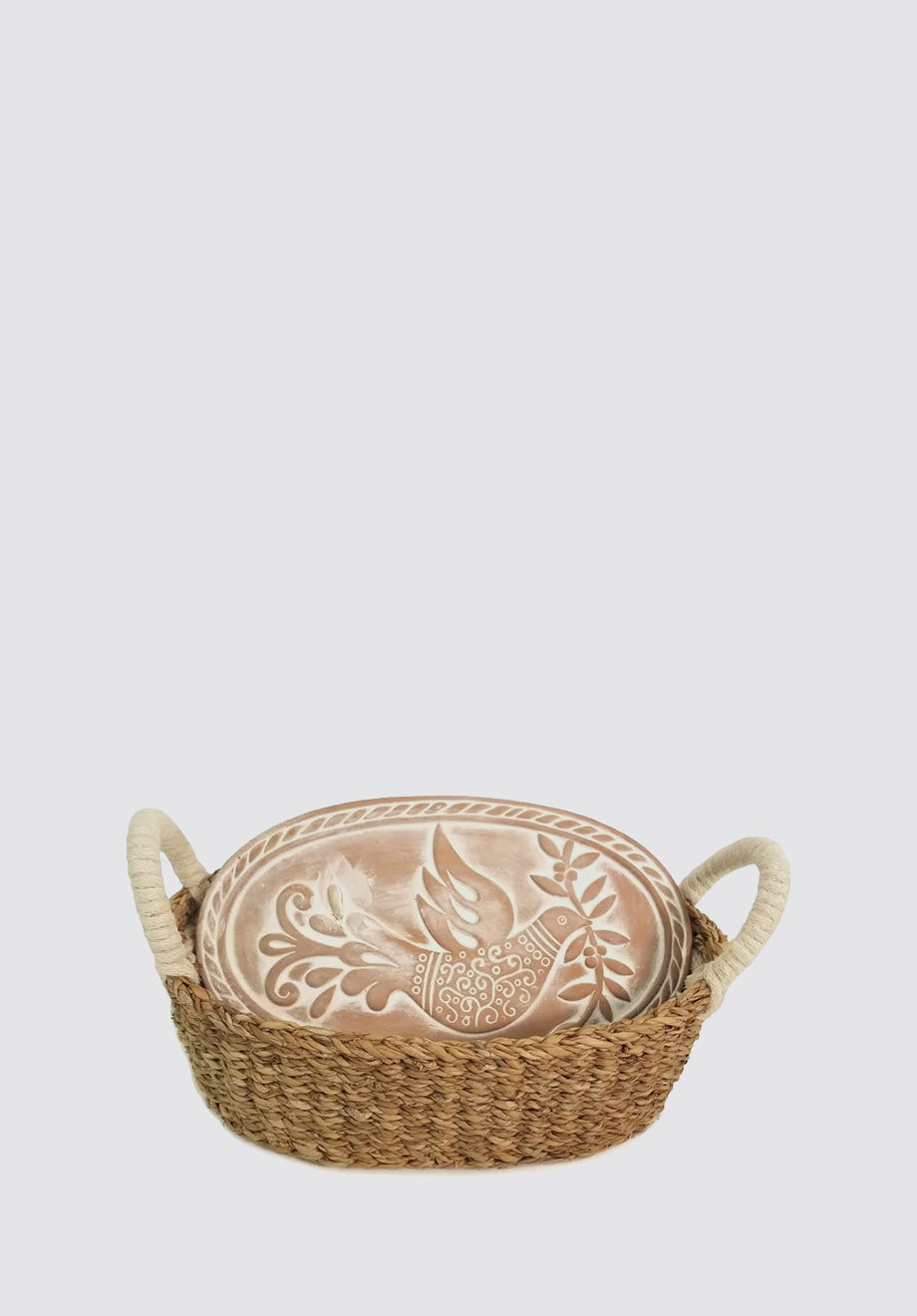 Bread Warmer & Basket | Bird Oval