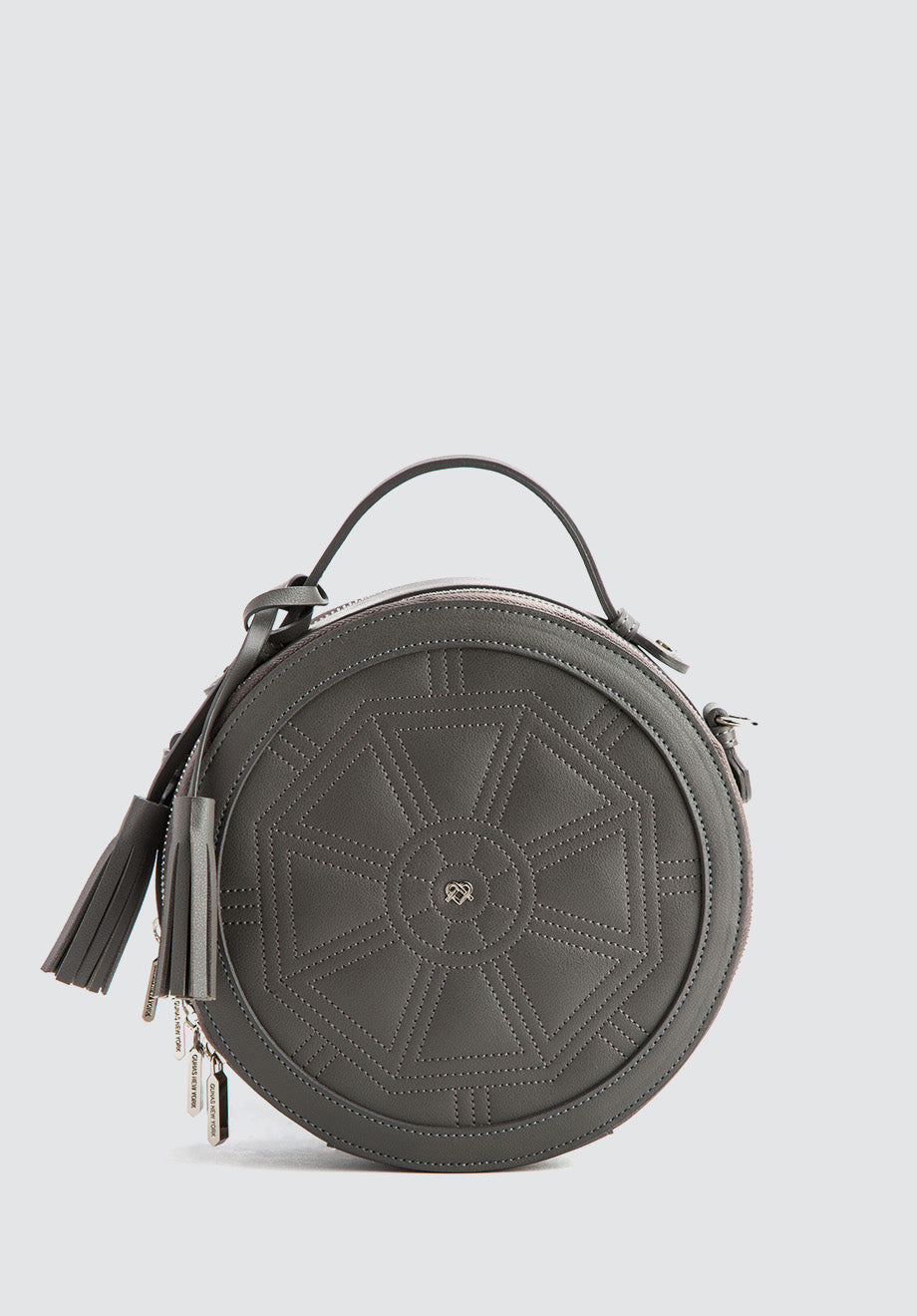 Rotunda | Gray Vegan Crossbody Bag