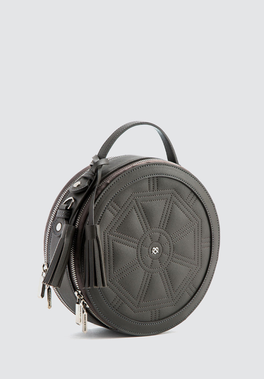 Rotunda | Gray Vegan Crossbody Bag