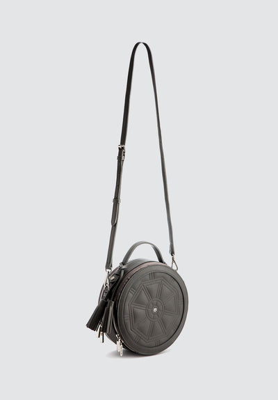 Rotunda | Gray Vegan Crossbody Bag