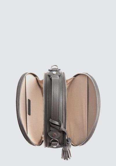 Rotunda | Gray Vegan Crossbody Bag