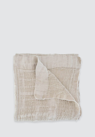 100% Linen Bogolan Bed Throws