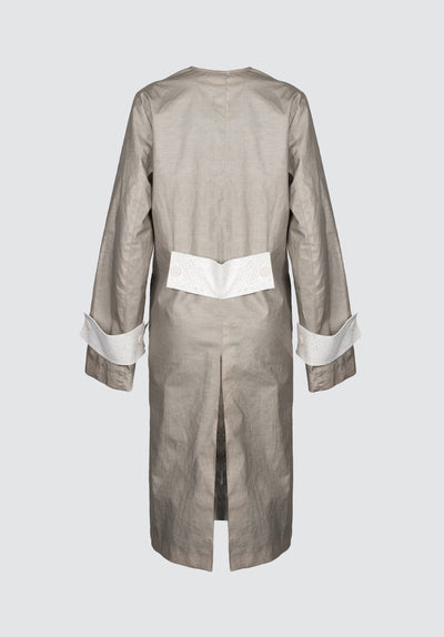 Suci Kush Trench | Grey Ash Beige