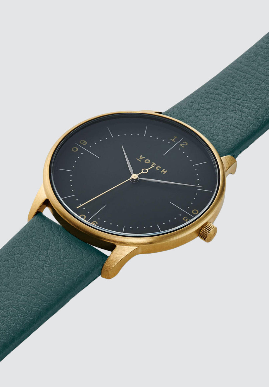 Aalto Watch | Gold & Juniper With Black