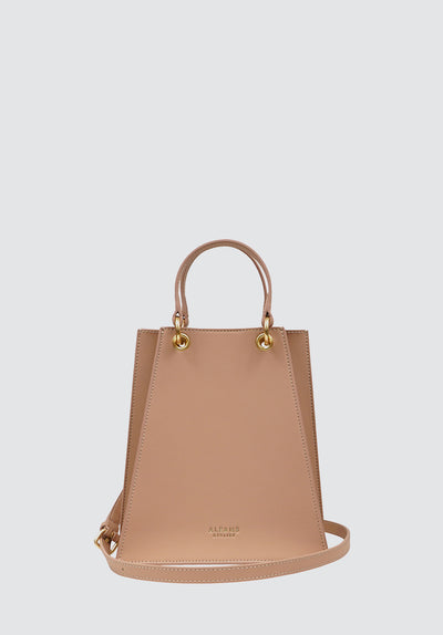 Fire Triangular Satchel | Nude