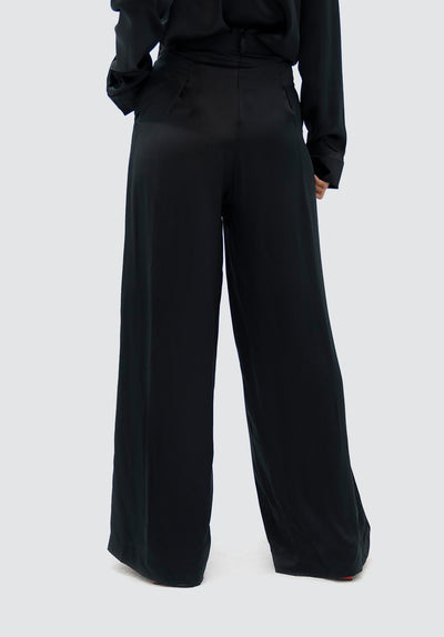 Branson BKG - Wide Leg Pants | Black