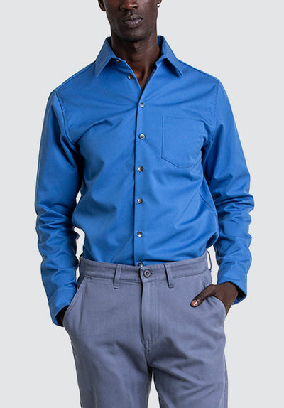 1 Pocket Cotton Shirt | Delft