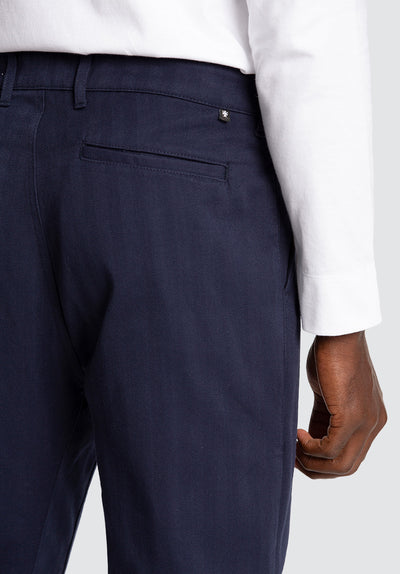 Straight Leg Trouser | Black Iris (Navy)