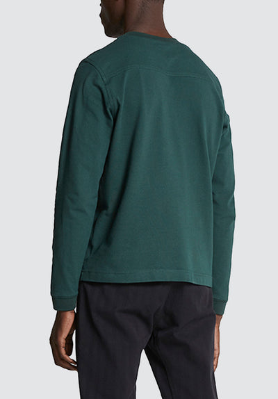 Cotton Long Sleeve Pique | Pine Grove