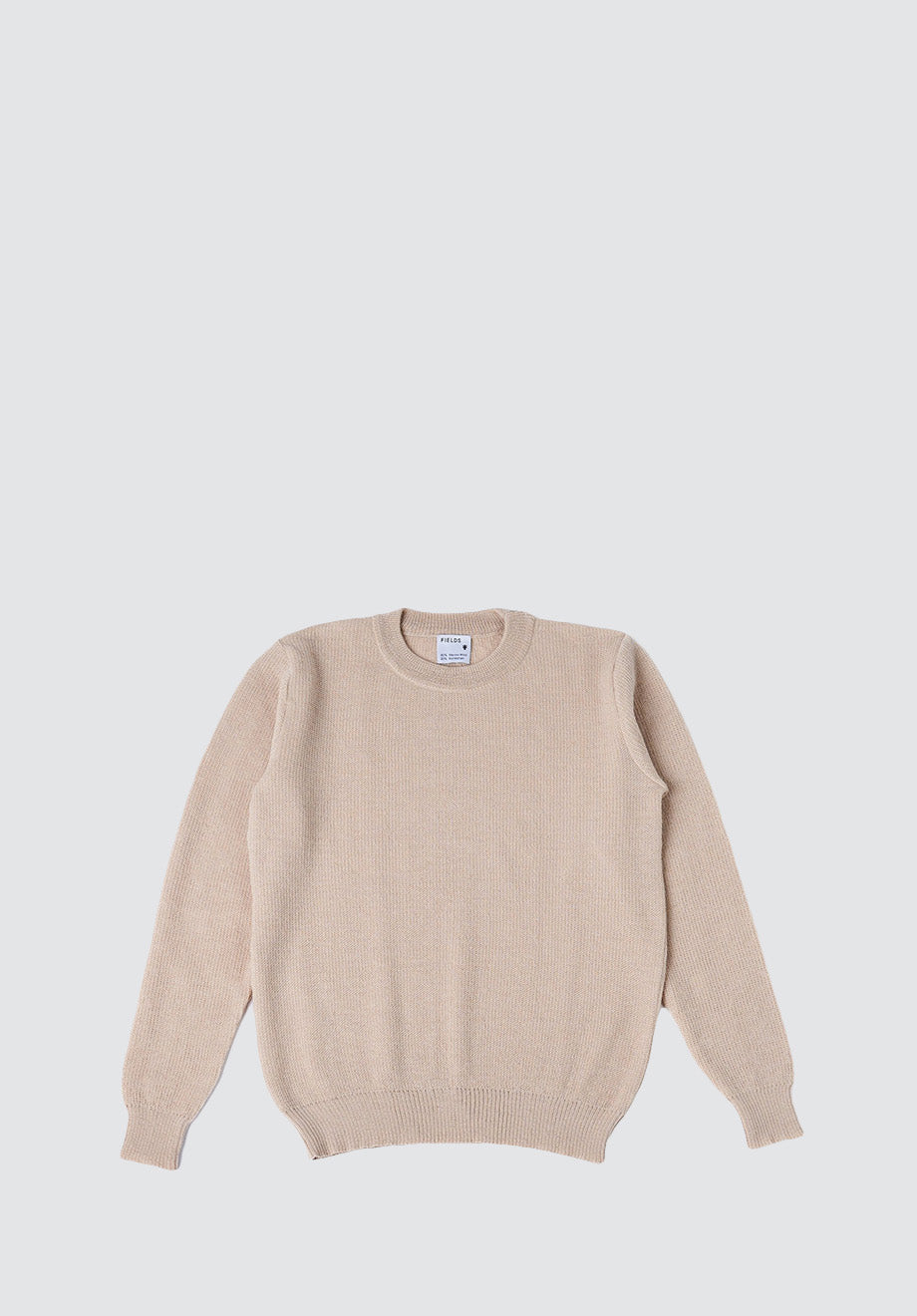 Wool & Mohair Round Neck Knit | Irish Cream