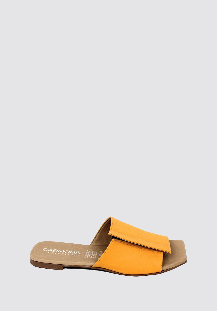 Andrea | Cactus Vegan Leather Yellow Sandals