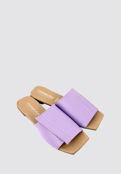 Andrea | Cactus Vegan Leather Lilac Sandals