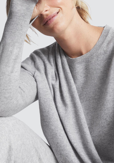 Ruched Cashmere Sweatshirt | Foggy