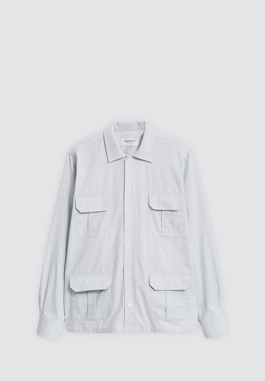 Recycled Italian | Sky Oxford Over-Shirt