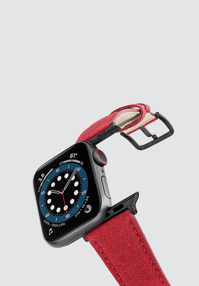 REcycled Red Apple Watch Band