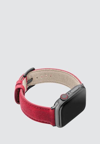 REcycled Red Apple Watch Band