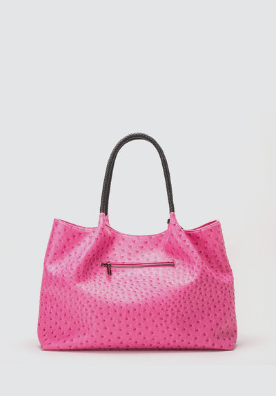 Naomi | Hot Pink Vegan Leather Tote Bag