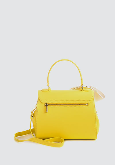 Cottontail | Yellow Vegan Leather Bag