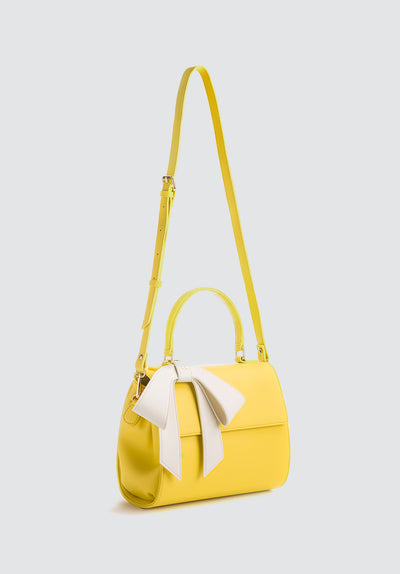 Cottontail | Yellow Vegan Leather Bag