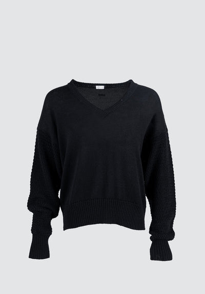 Nagano MMJ - V-Neck Sweater | Licorice