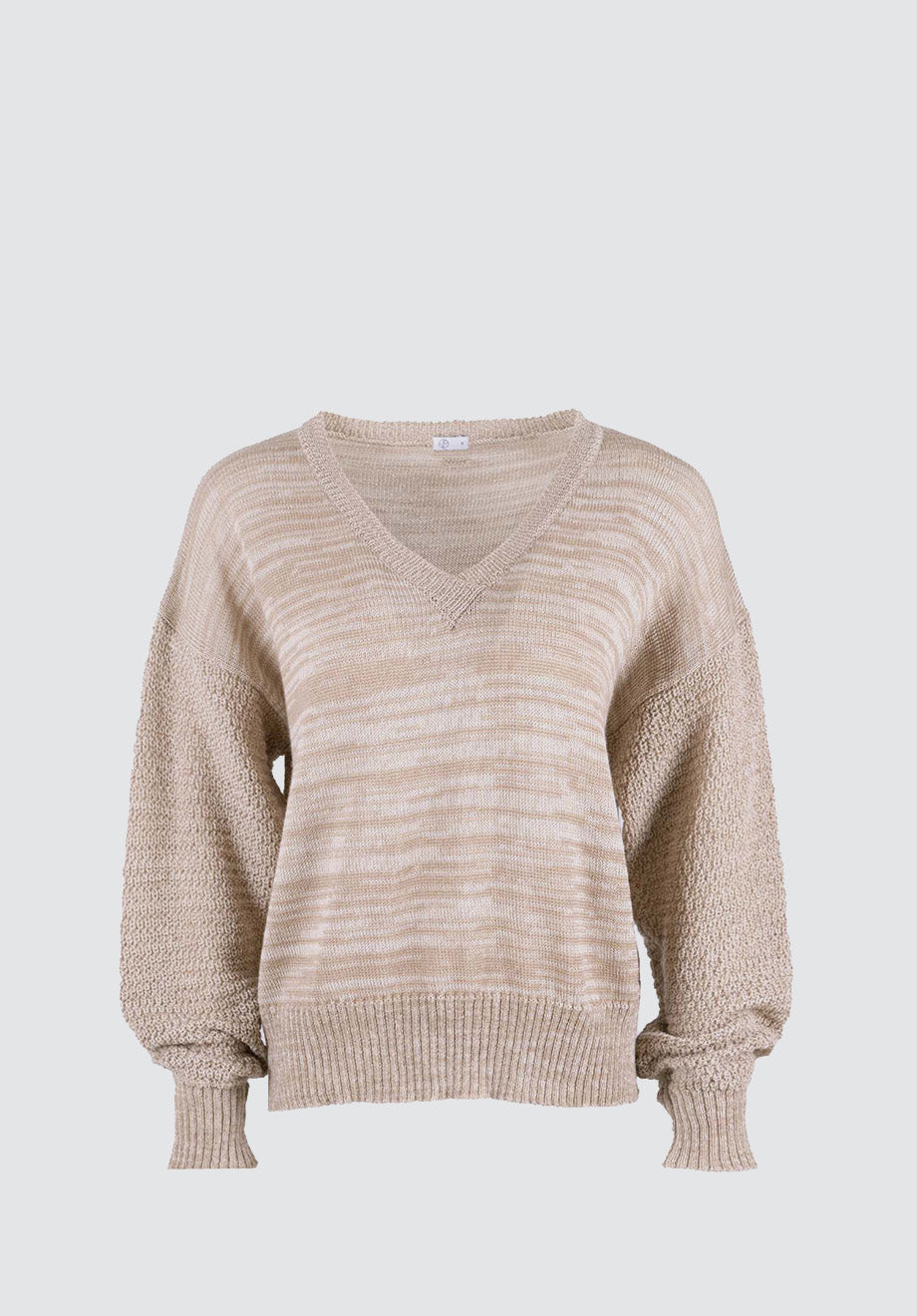 Nagano MMJ - V-Neck Sweater | Sand Marl