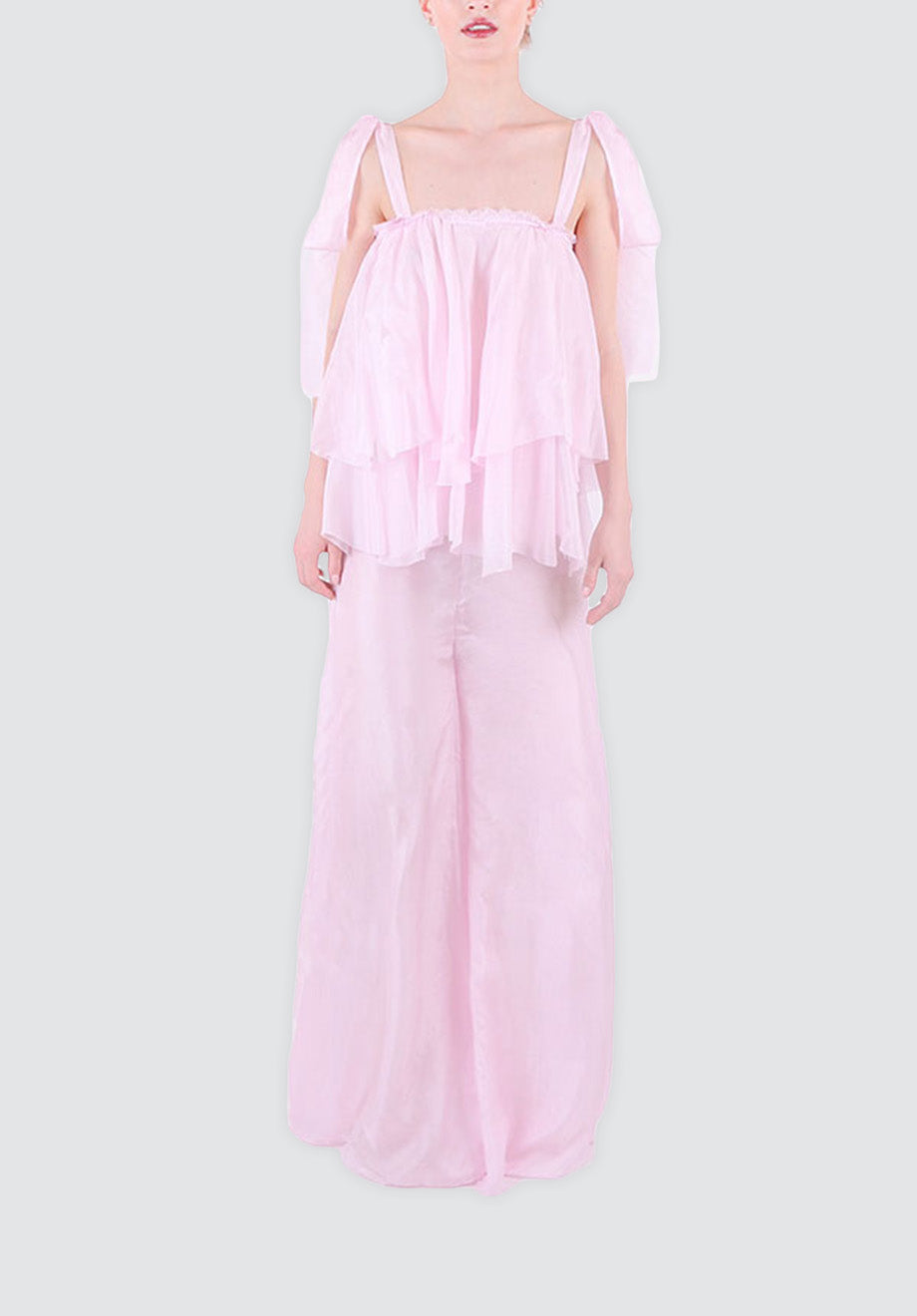 Bubblegum Pink | Top and Kick Flare Pants Set