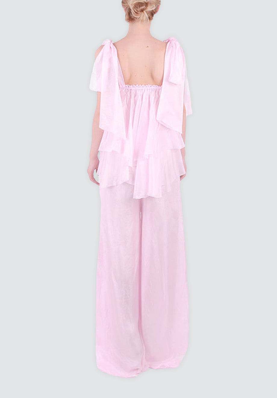 Bubblegum Pink | Top and Kick Flare Pants Set